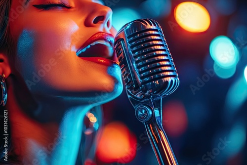 singer on stage