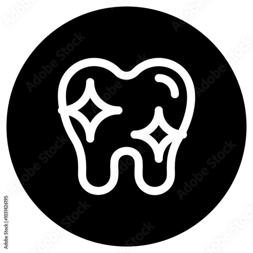 Editable healthy clean tooth vector icon. Dentistry, healthcare, medical. Part of a big icon set family. Perfect for web and app interfaces, presentations, infographics, etc