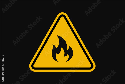 A vector work of flammable object safety warning signs. suitable for industrial needs in factories or warehouses. Free Download A vector work of flammable object safety warning signs. suitable for industrial needs in factories or warehouses. - GFXLoad