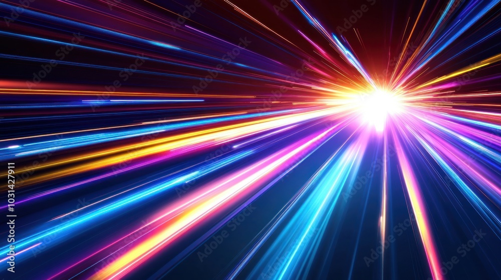 Background Abstract light lines futuristic speed movement effect, AI generated image Background Abstract light lines futuristic speed movement effect, AI generated image