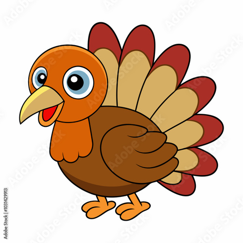 turkey bird vector illustration