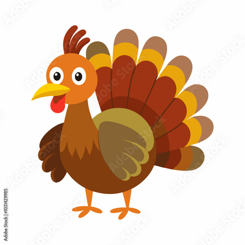 turkey bird vector illustration