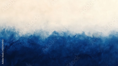 Abstract Blue and White Gradient Canvas