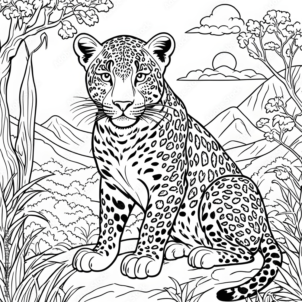 leopard on the rock leopard on the rock