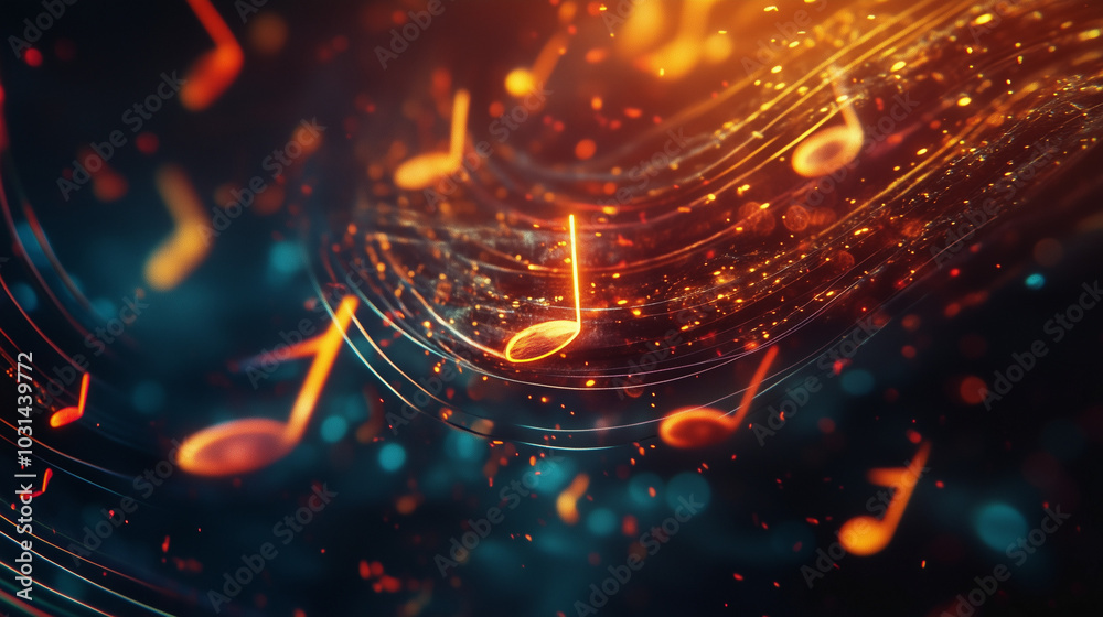 Note music sounds background Note music sounds background