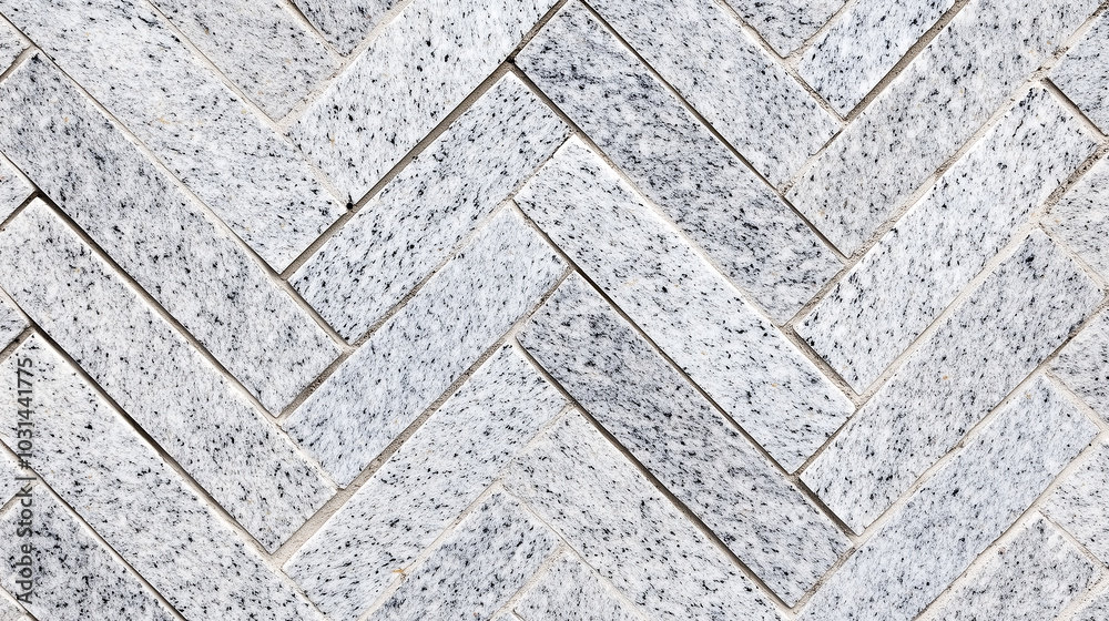 Obraz premium Gray Herringbone Granite Floor Texture