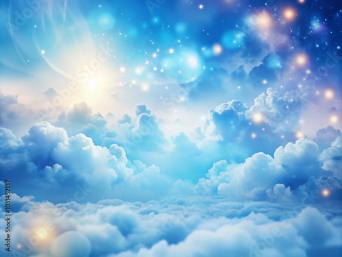 Heavenly Cloudscape with Bokeh Effect – Stunning Sky Clouds for Tranquil Landscapes