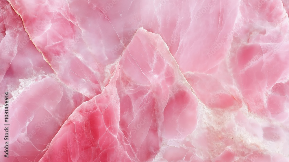 Natural pink marble texture background.Generated by AI.