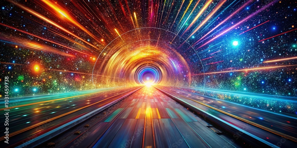 Hyperspace Tunnel Journey Through Time and Space - Stunning Visuals for Sci-Fi Lovers Hyperspace Tunnel Journey Through Time and Space - Stunning Visuals for Sci-Fi Lovers