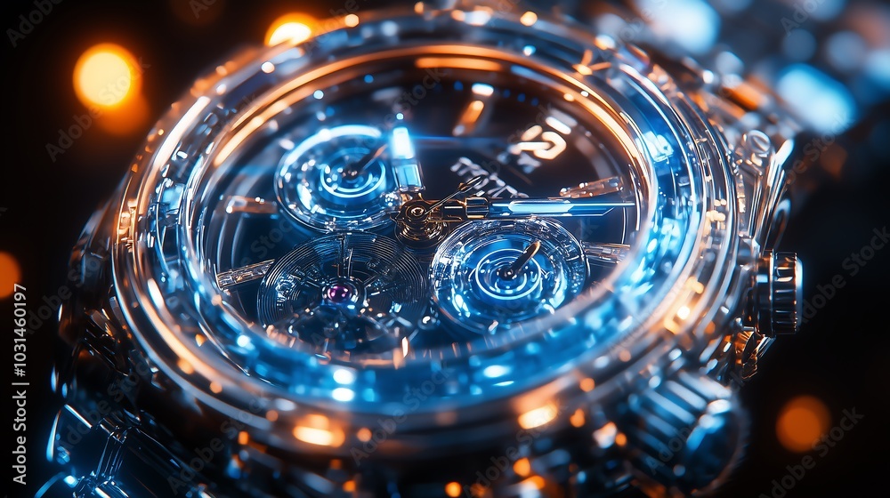 Close-up of a Luxury Mechanical Watch Close-up of a Luxury Mechanical Watch