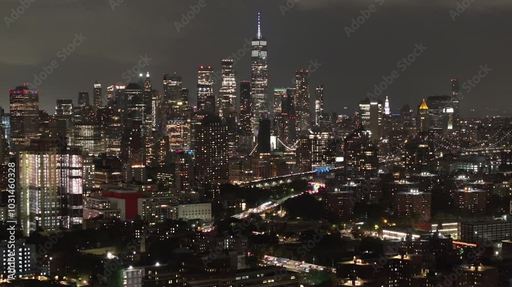 custom made wallpaper toronto digitalAerial view of Manhattan's World Trade Center at night