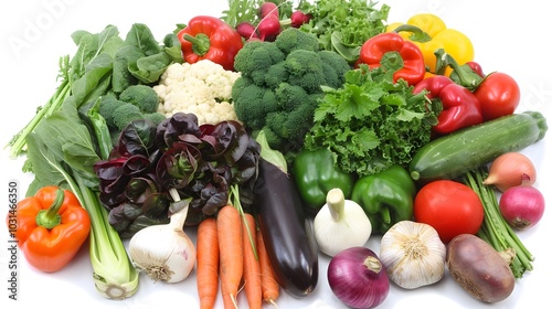 Vibrant Collection of Fresh Vegetables on Display