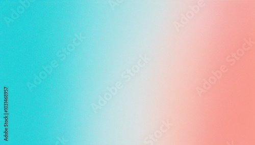 Serene Aqua to Coral Gradient: A Smooth Transition of Colors