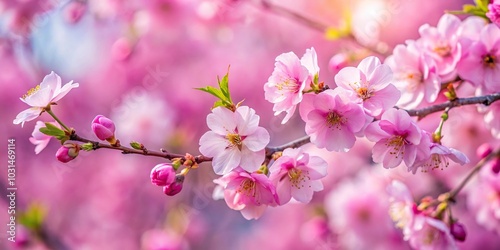 Depth of Field pink petal perfection blossoming tree in spring bloom