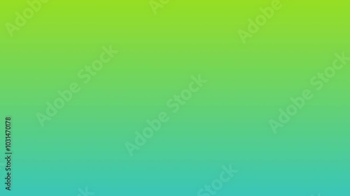 Animation Thank You Lime Green to Aqua Gradient Background with White Text Overlay