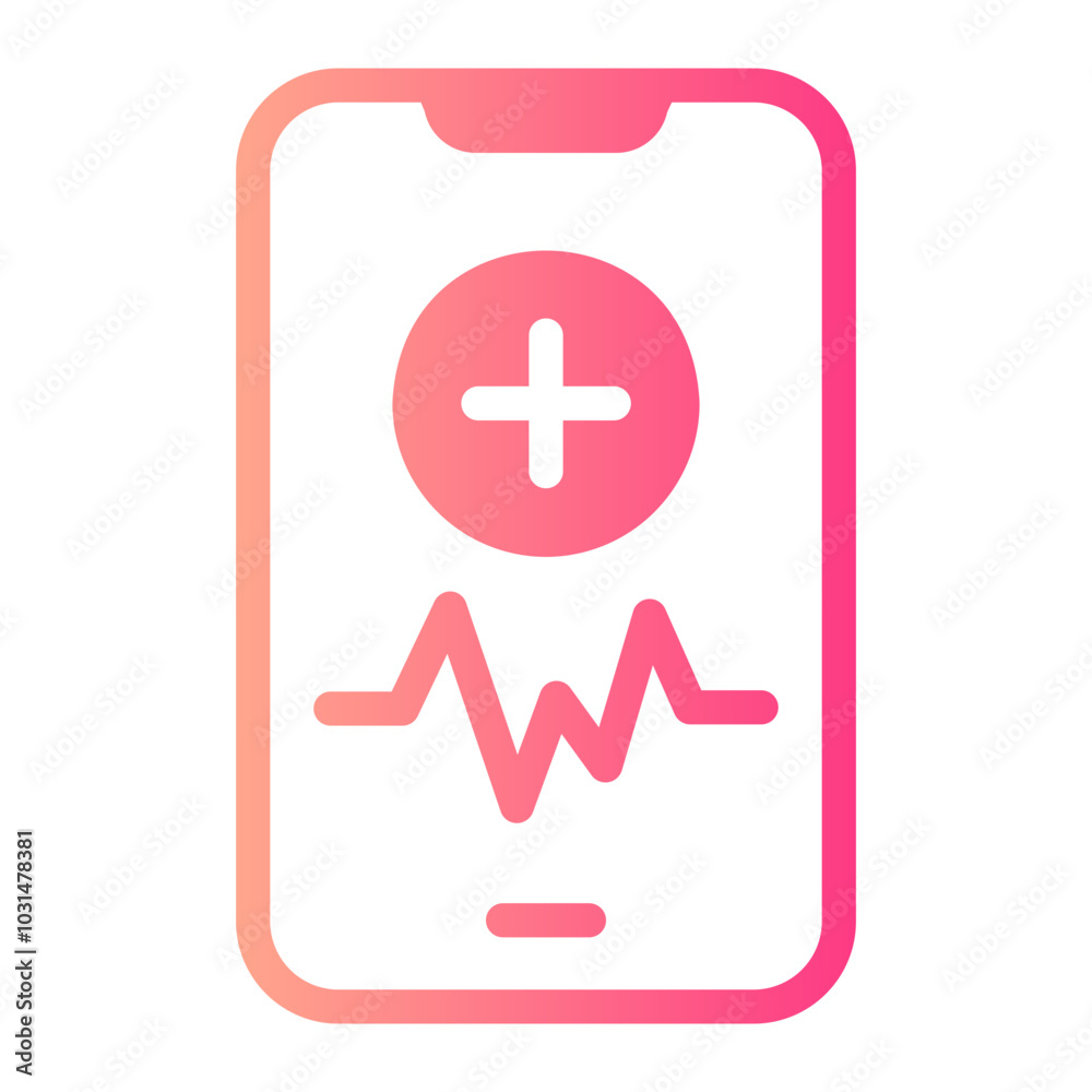 Obraz premium medical app Gradient icon