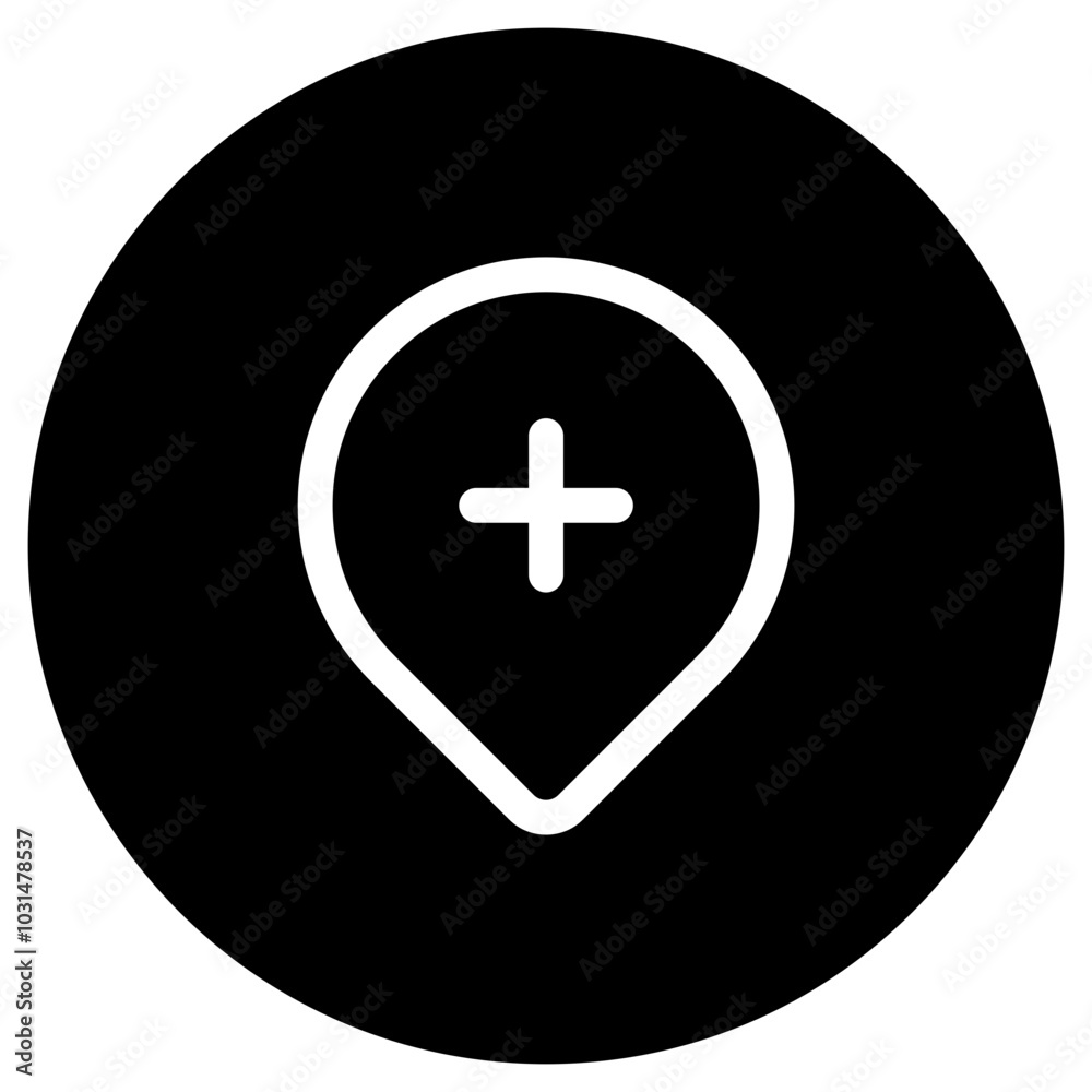 Editable add location vector icon. Map, location, navigation. Part of a big icon set family. Perfect for web and app interfaces, presentations, infographics, etc Editable add location vector icon. Map, location, navigation. Part of a big icon set family. Perfect for web and app interfaces, presentations, infographics, etc