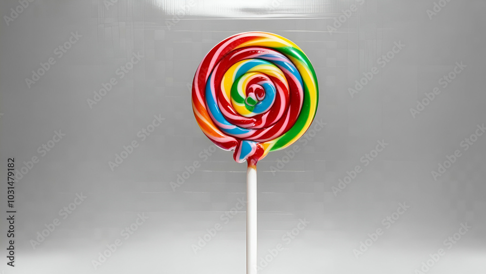 swirly and glossy lollipop standing u ai generative swirly and glossy lollipop standing u ai generative