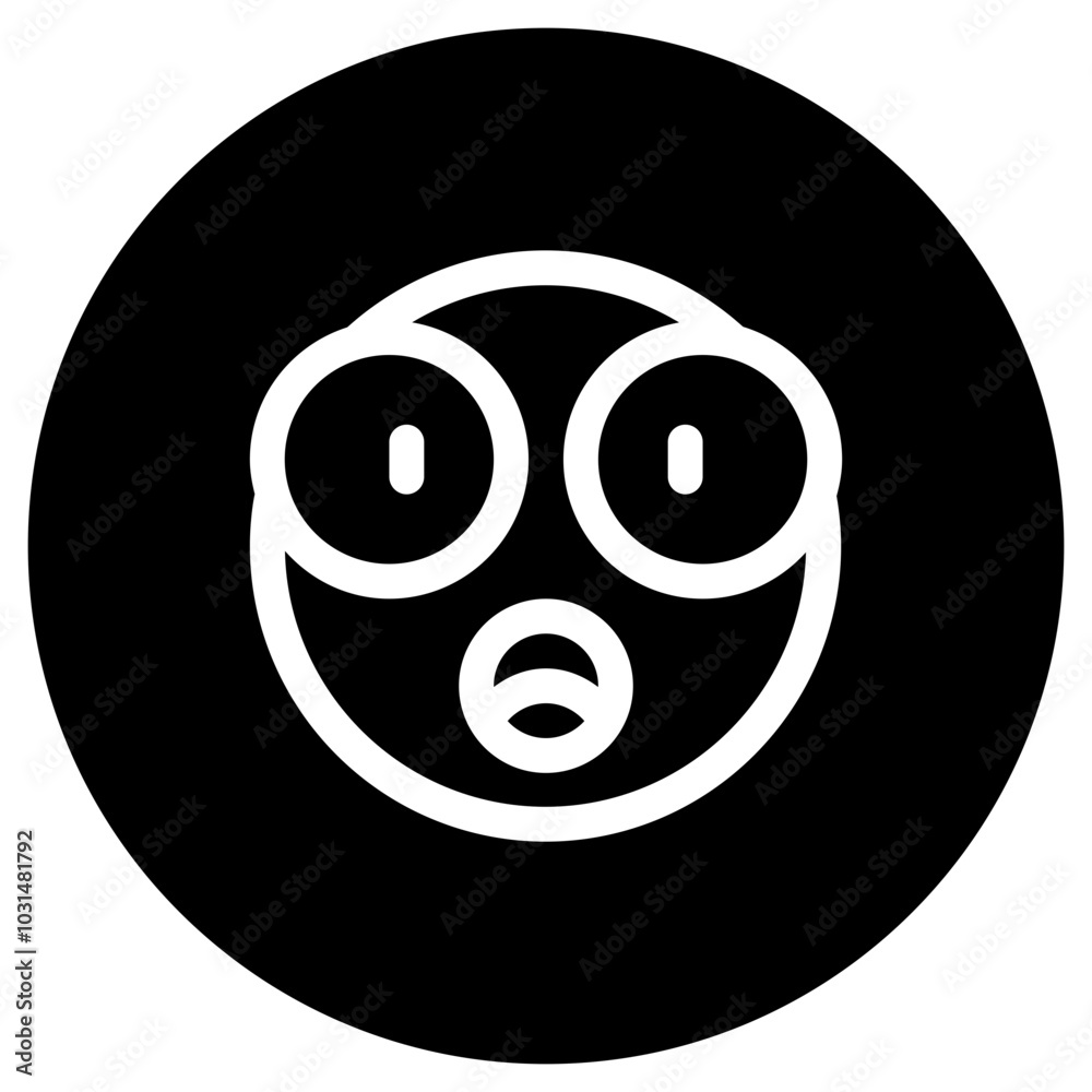 Editable surprised, astonished, shocked face vector icon. Part of a big icon set family. Perfect for web and app interfaces, presentations, infographics, etc Editable surprised, astonished, shocked face vector icon. Part of a big icon set family. Perfect for web and app interfaces, presentations, infographics, etc