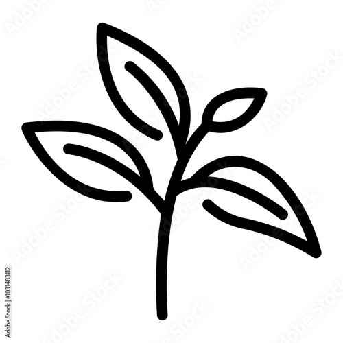 herb Line Icon