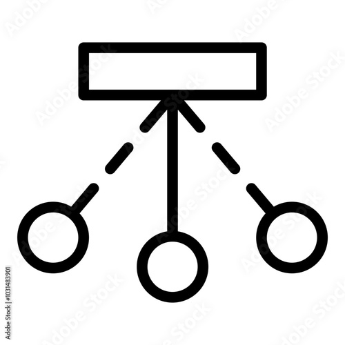 Pendulum icon. Vector line icon
