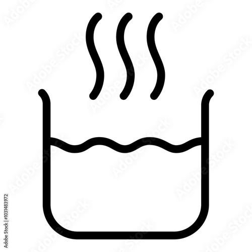 Vaporization icon. Vector line icon