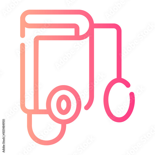 tonometer Line Gradient Icon