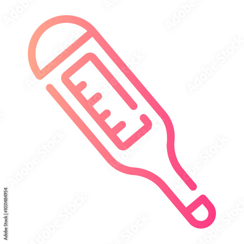 thermometer Line Gradient Icon