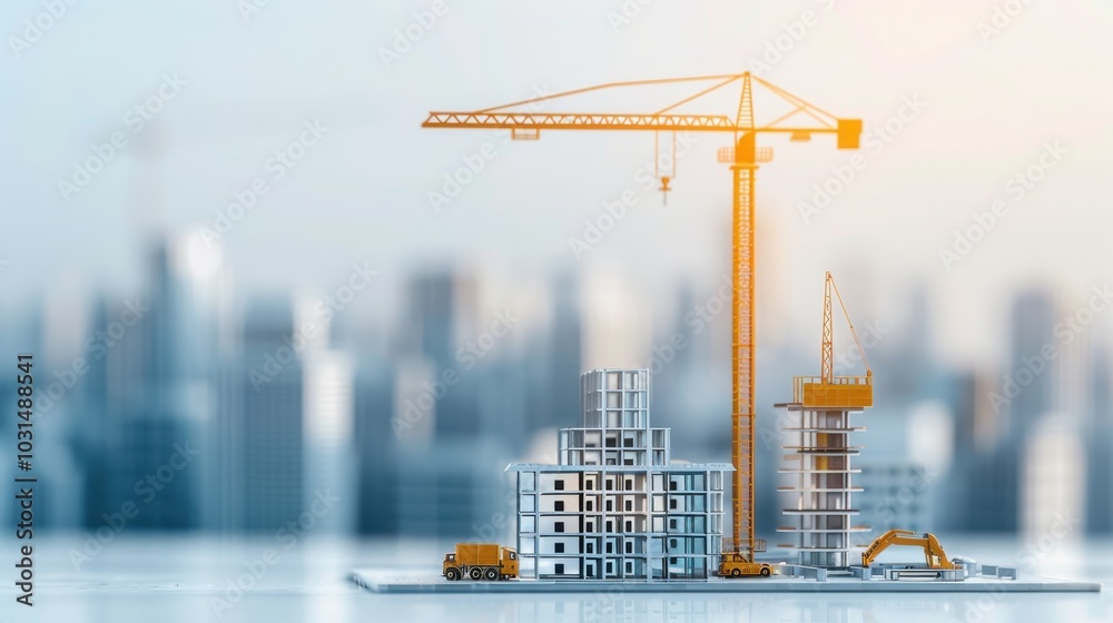 Future-Focused Sustainable Construction: Innovations in High-Rise Office Building Design with Copy Space and Silhouette Backdrop Future-Focused Sustainable Construction: Innovations in High-Rise Office Building Design with Copy Space and Silhouette Backdrop
