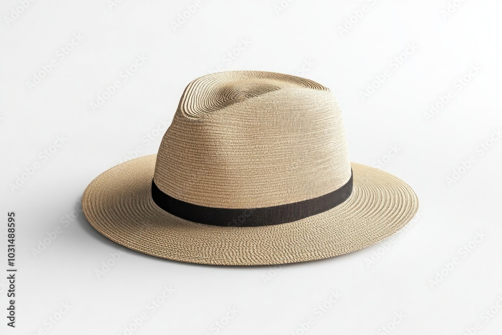 Straw hat on wooden bench in vibrant garden setting with blooming flowers in background. Straw hat on wooden bench in vibrant garden setting with blooming flowers in background.