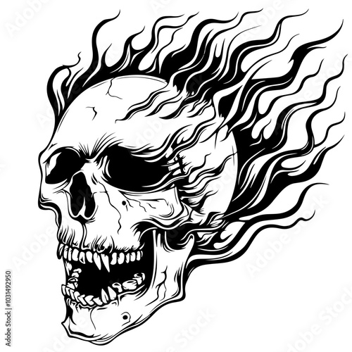 Burning Skull