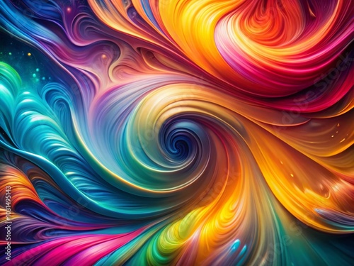 Wallpaper Mural Mesmerizing Abstract Fluid Patterns in Luminous Hues for Low Light Photography Torontodigital.ca