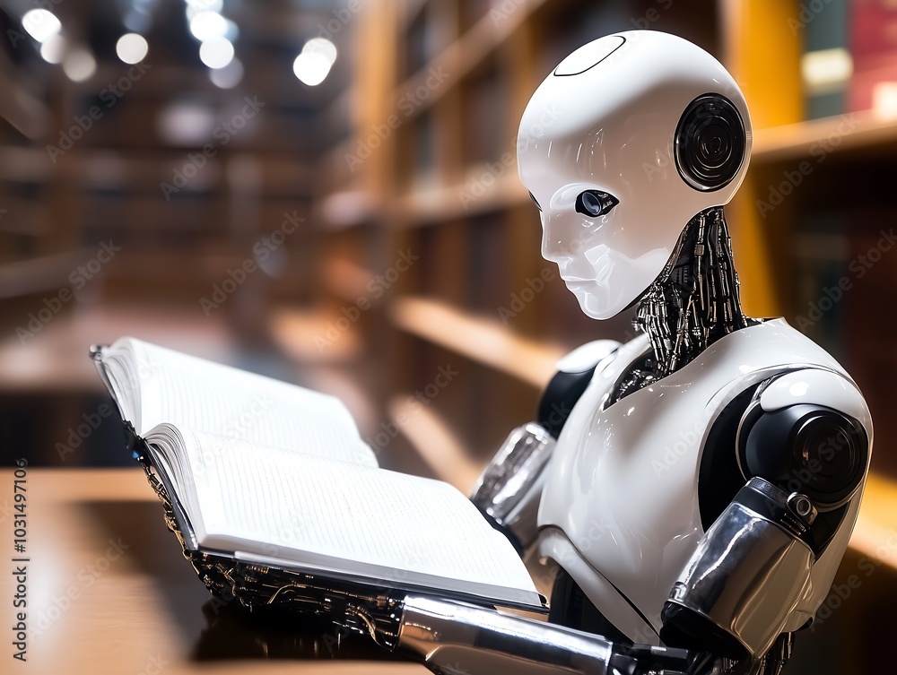 Humanoid Robot Reading in Library Humanoid Robot Reading in Library