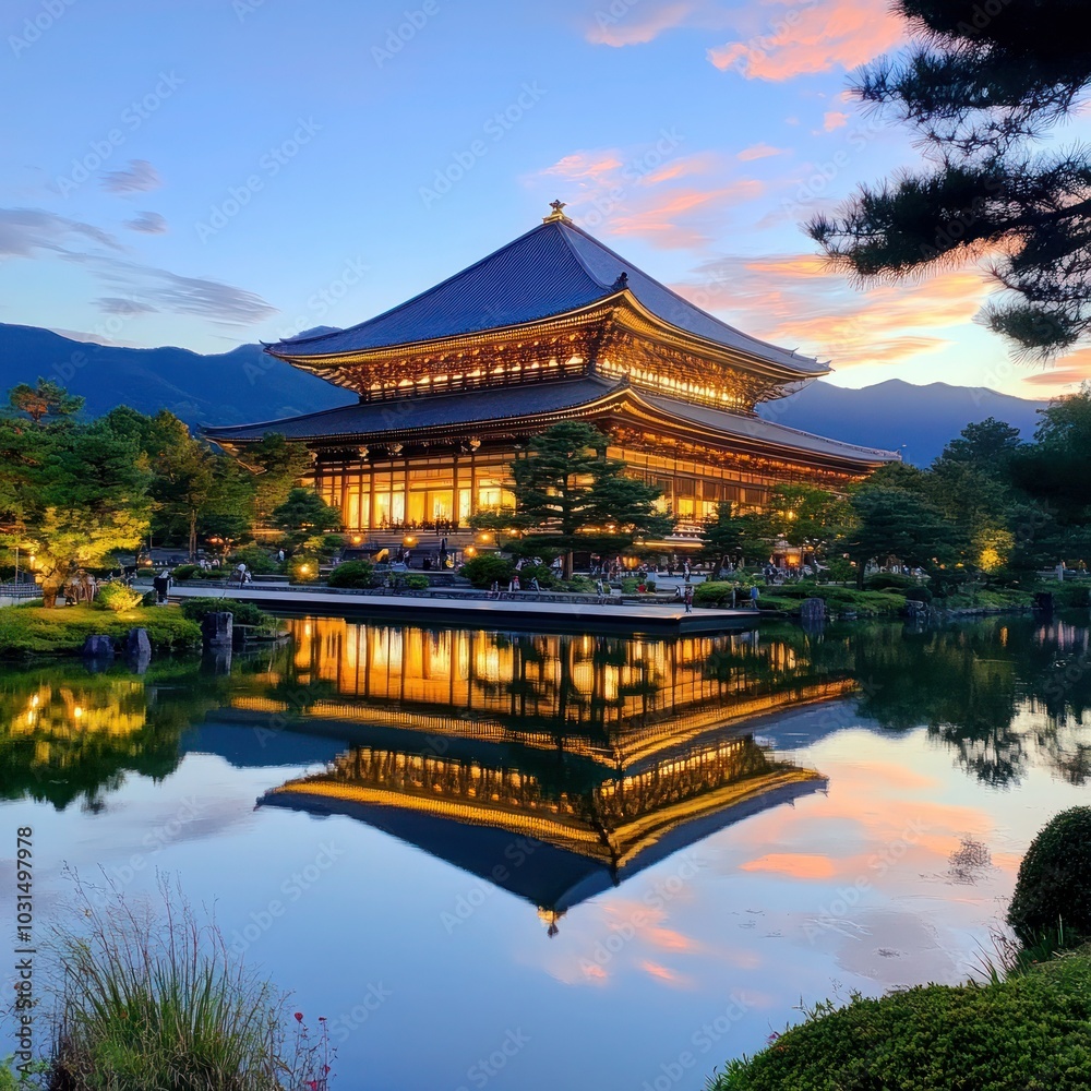 Naklejka premium Serene Uji, Japan: A Captivating Destination for Nature and Culture Enthusiasts