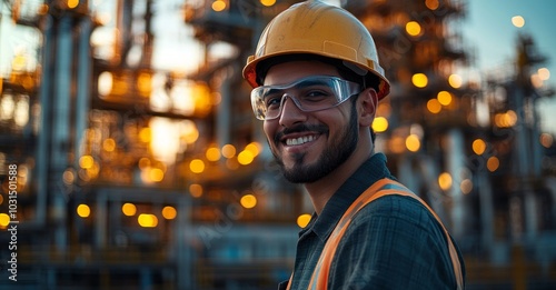 On Duty: A Friendly Worker Embracing His Role with Pride and Joy