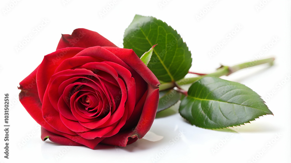 Fototapeta premium single red rose