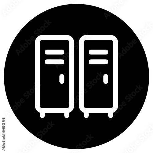 Editable locker, changing room vector icon. Part of a big icon set family. Perfect for web and app interfaces, presentations, infographics, etc