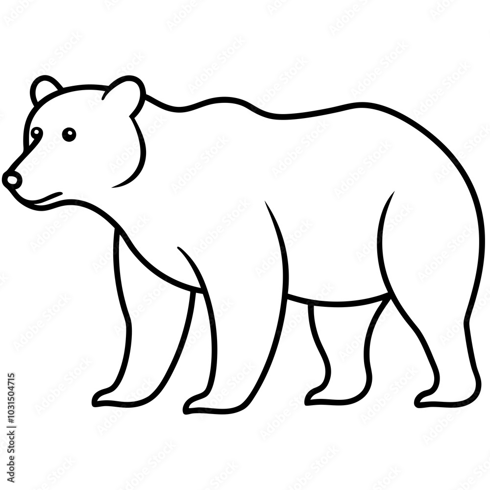polar bear vector illustration