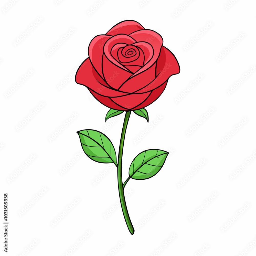 red rose isolated on white red rose isolated on white