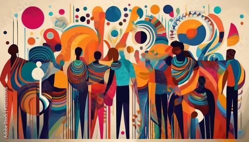 多様性を祝うポスター素材poster celebrating diversity