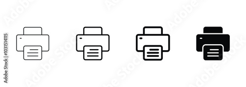 Printer icon. print symbol vector