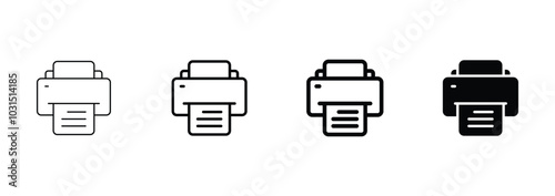 Printer icon. print symbol vector