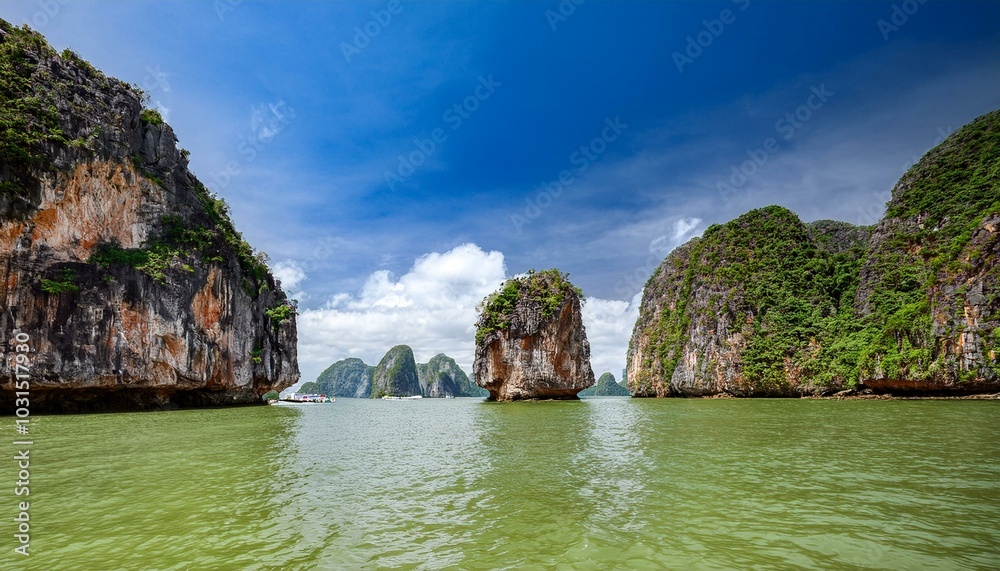 Phang Nga Bay: A Tropical Paradise of Limestone Cliffs and Emerald Waters Phang Nga Bay: A Tropical Paradise of Limestone Cliffs and Emerald Waters