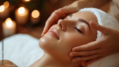 Relaxing massage therapy with candles creating a calming atmosphere.