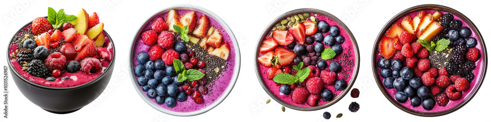 This image showcases a visually appealing and nutritious assortment of fresh berries and fruits including strawberries blueberries raspberries blackberries and other seasonal produce This image showcases a visually appealing and nutritious assortment of fresh berries and fruits including strawberries blueberries raspberries blackberries and other seasonal produce