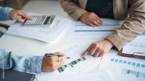 business man Auditor or internal revenue service staff checking annual financial statements company Audit  Accounting tax.