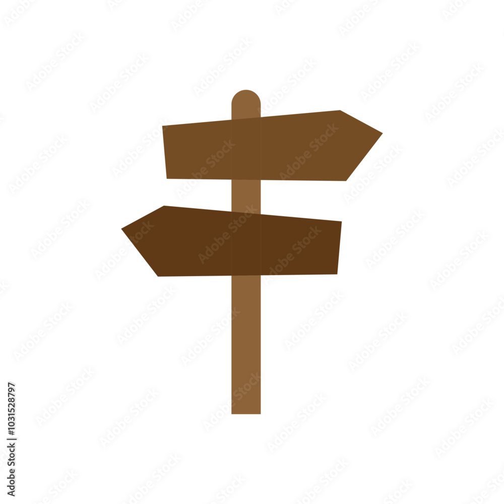 Signpost icon logo design template isolated illustration Signpost icon logo design template isolated illustration