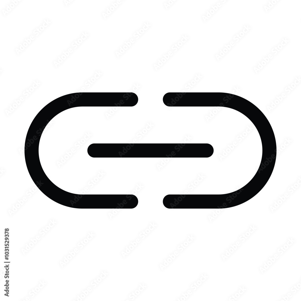 Link icon logo design template isolated illustration Link icon logo design template isolated illustration
