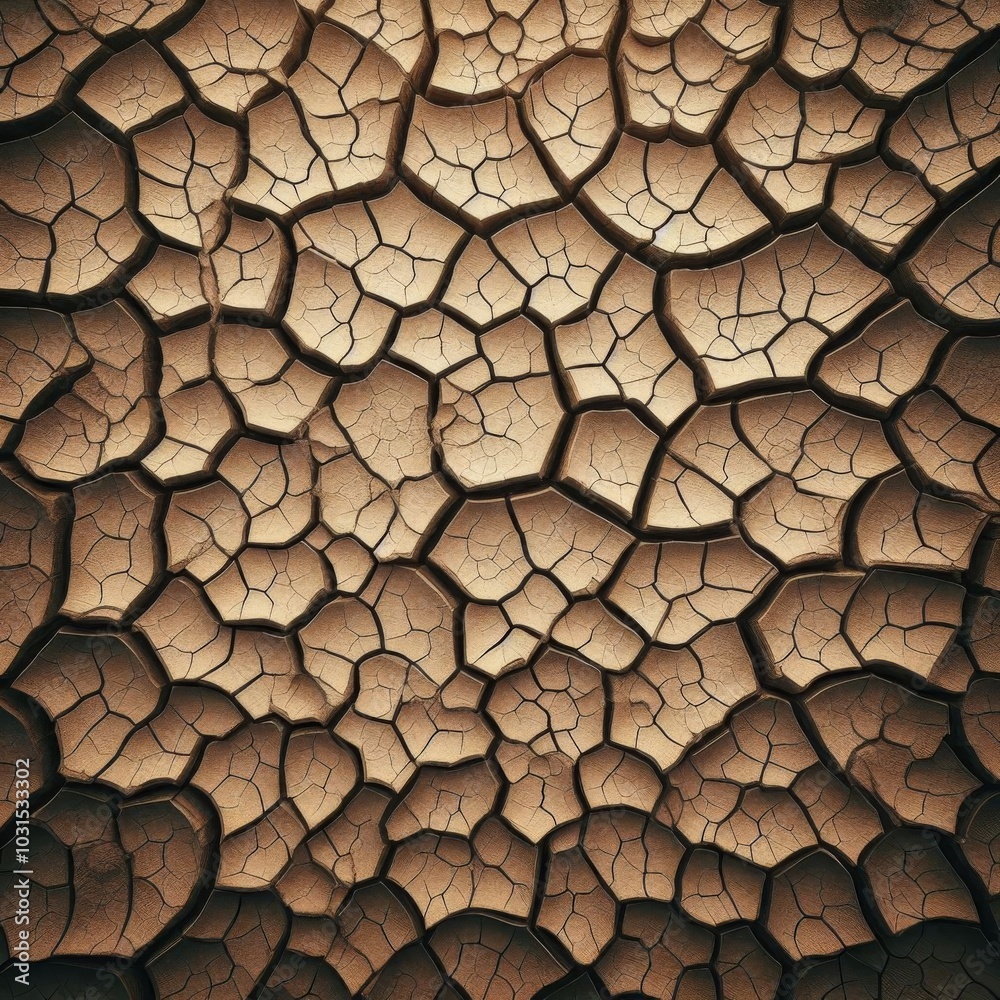 Parched summer ground with deep cracks, forming a textured abstract dry soil background Parched summer ground with deep cracks, forming a textured abstract dry soil background