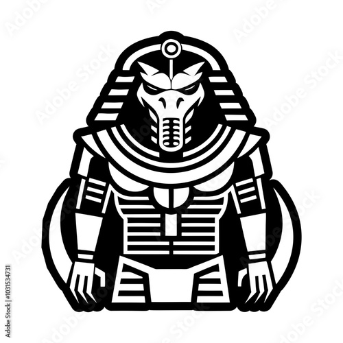 Crocodile sobek icon in glyph style 